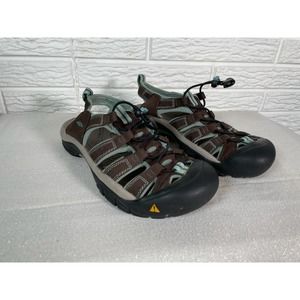 KEEN Newport H2 Brown Blue Sport Waterproof Hiking Sandal Women 8